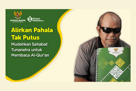 Sedekah Quran Braille Untuk Tunanetra Dhuafa